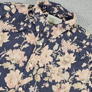 Denim & Supply Ralph Lauren Shirt Mens Medium Floral Short Sleeve Button Down